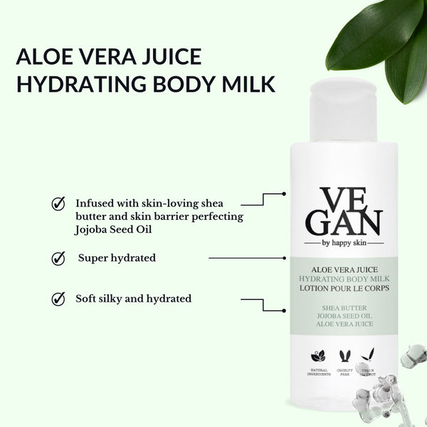 Aloe Vera Juice Hydrating Body Milk 100ml – veganbyhappyskin