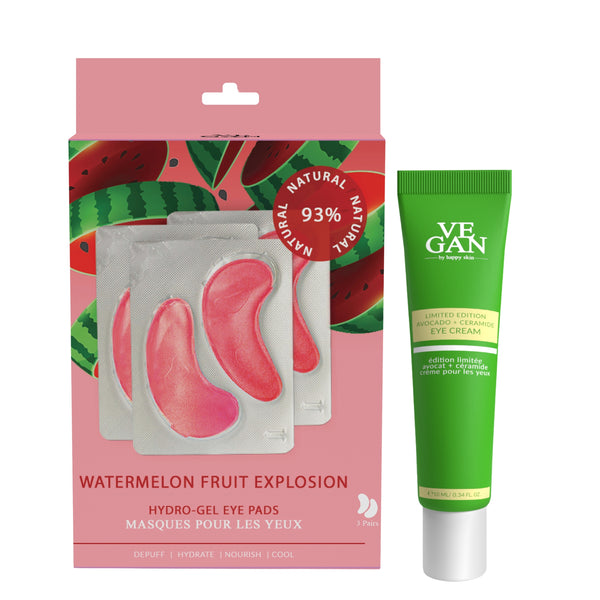 WATERMELON Gel Eye Patches + Limited Edition AVOCADO & CERAMIDES eye cream 10ml